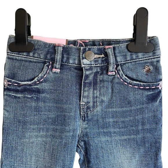 GAP Baby GAP Capri Jeans Embroidered Adjustable NWT - Picture 2 of 10